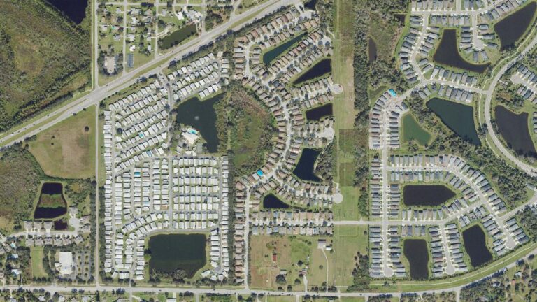 Aerial view of Aberdeen, Parrish, Florida