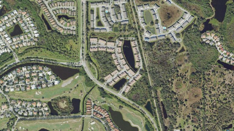 Aerial view of Arielle, Palmer Ranch, Florida