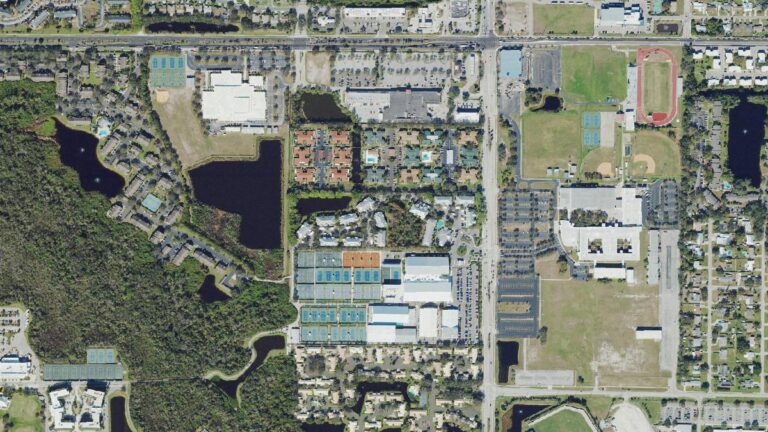 Aerial view of Bollettieri Resort Villas, Bradenton, Florida
