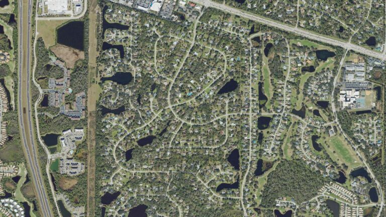 Aerial view of Braden Woods, Bradenton, Florida