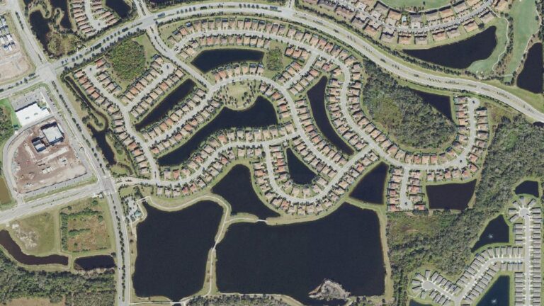 Aerial view of Bridgewater at Lakewood Ranch, Florida