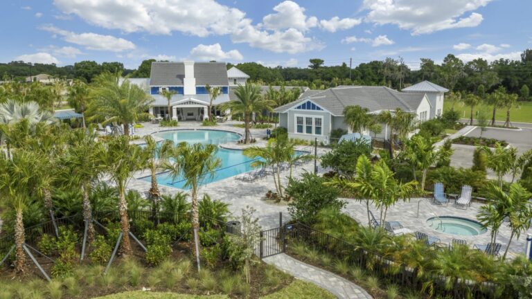 Amenity center, pool and spa at Canoe Creek, Parrish, Florida