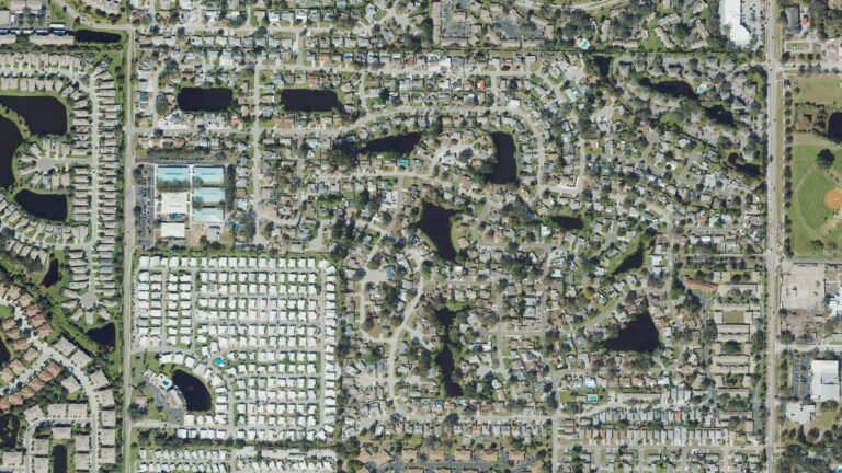Aerial view of Cordova Lakes, Bradenton, Florida