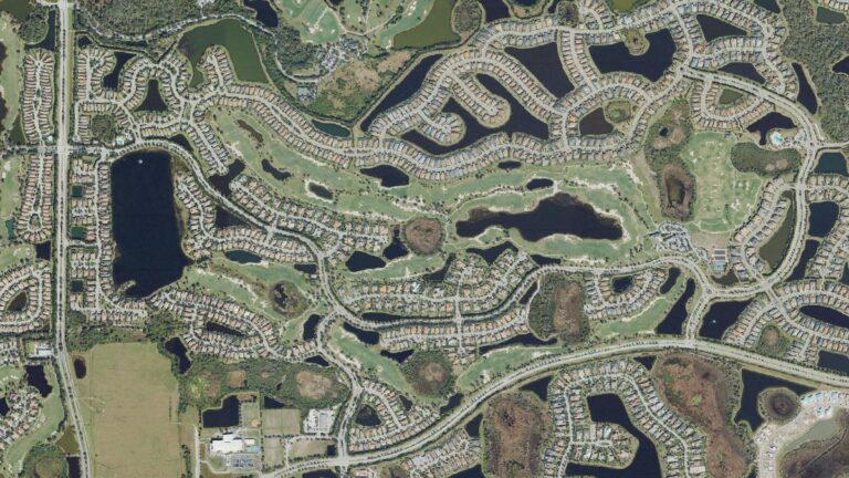 Aerial view of Country Club East at Lakewood Ranch, Florida