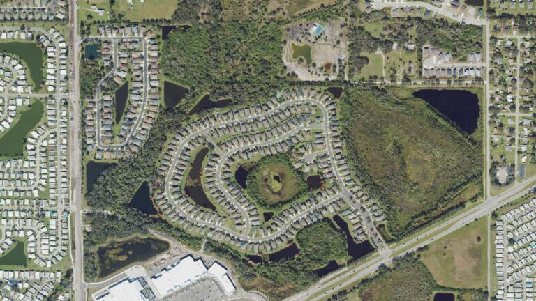 Aerial view of Creekside Preserve, Parrish, Florida