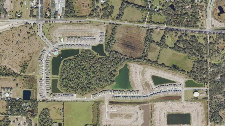 Aerial view of Crosswind Point, Parrish, Florida