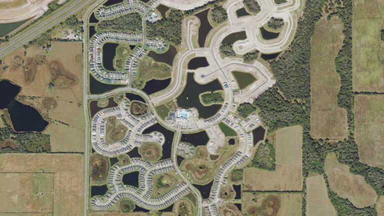 Aerial view of Del Webb at BayView, Parrish, Florida