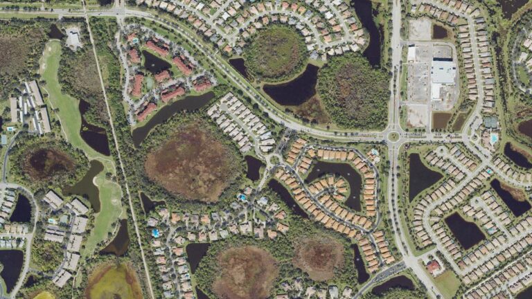 Aerial view of Enclave at Silver Oak, Palmer Ranch, Florida