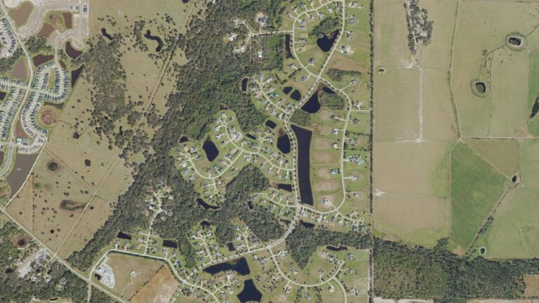 Aerial view of Foxbrook, Parrish, Florida