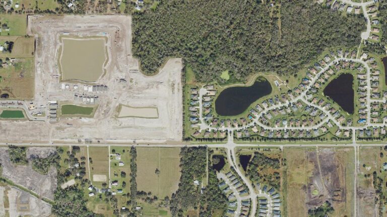 Aerial view of Gamble Creek Estates, Parrish, Florida