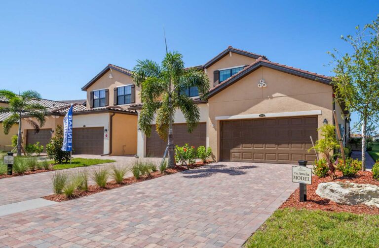 Lennar Amelia model home exterior at Gran Paradiso, Venice, Florida