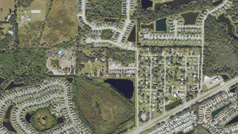 Aerial view of Grand Oak Preserve, Parrish, Florida