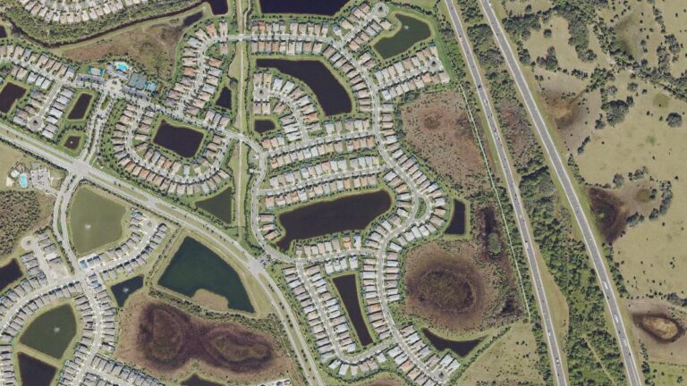 Aerial view of Hammock Preserve, Palmer Ranch, Florida