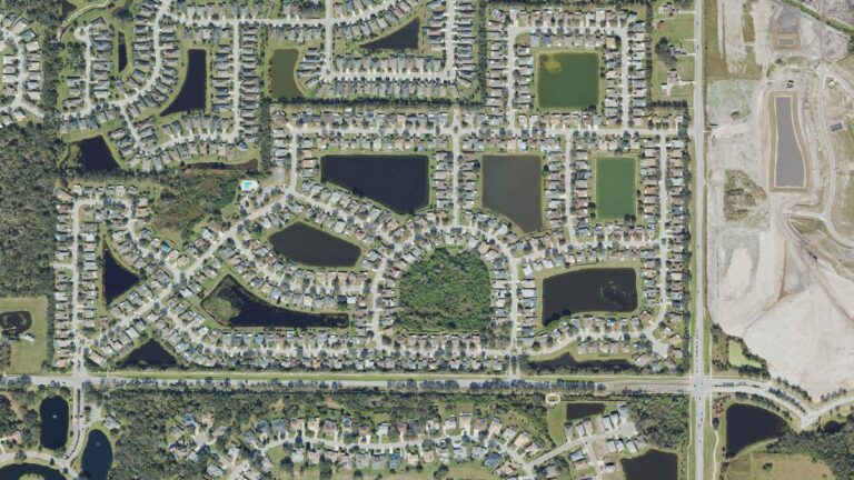 Aerial view of Kingsfield, Parrish, Florida