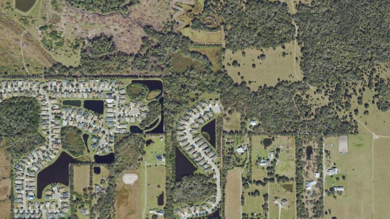 Aerial view of McKinley Oaks, Parrish, Florida