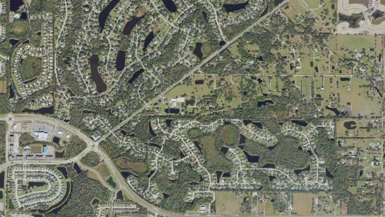 Aerial view of Mill Creek, Bradenton, Florida