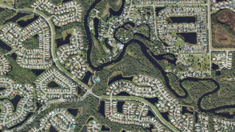 Aerial view of Mote Ranch, Bradenton, Florida