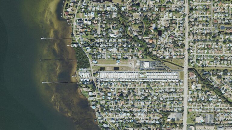 Aerial view of Palma Sola Grande, Bradenton, Florida