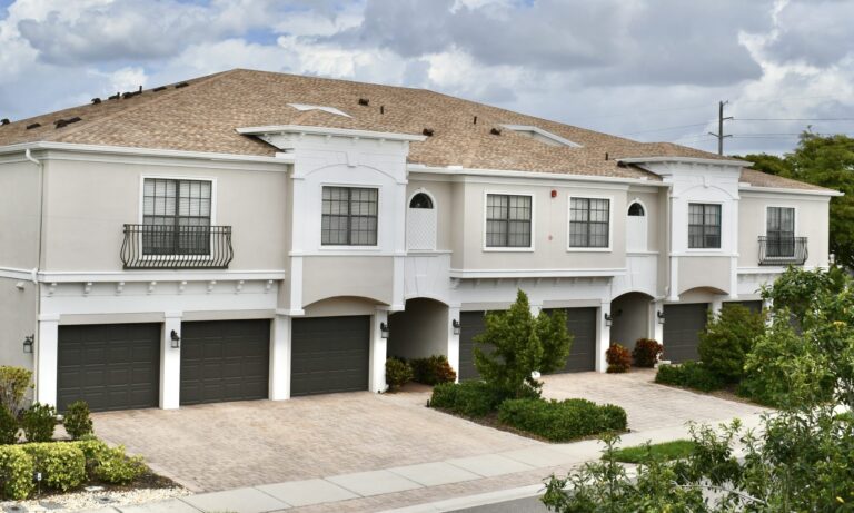 Townhome-style condominium buildings at Palma Sola Trace, Bradenton, Florida