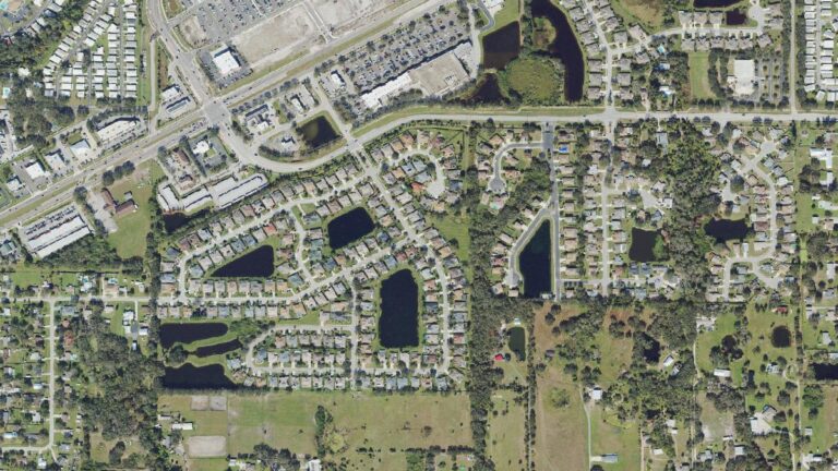Aerial view of Parkwood Lakes, Parrish, Florida