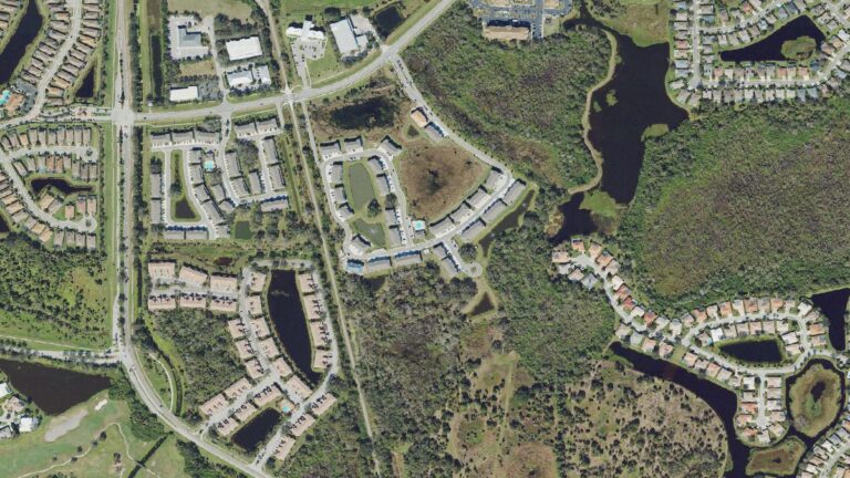Aerial view of Promenade East, Palmer Ranch, Florida