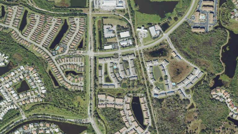 Aerial view of Promenade, Palmer Ranch, Florida