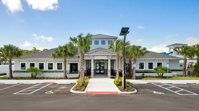 Clubhouse exterior at Prosperity Lakes, Parrish, Florida