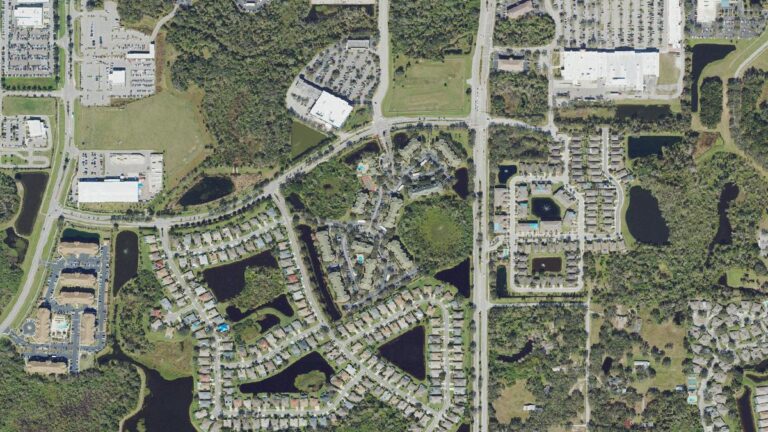 Aerial view of Serenade, Palmer Ranch, Florida