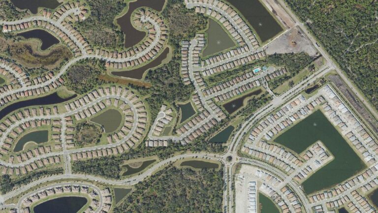 Aerial view of The Preserve at Wellen Park, Florida