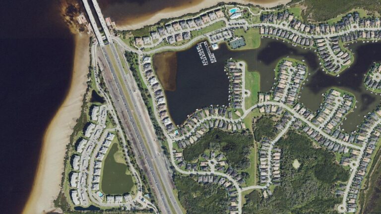 Aerial view of Tidewater Preserve, Bradenton, Florida
