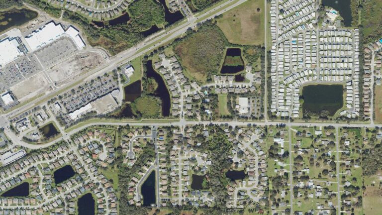 Aerial view of Timberly, Parrish, Florida