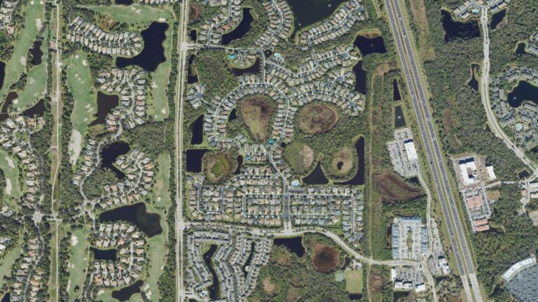 Aerial view of University Place, Bradenton, Florida