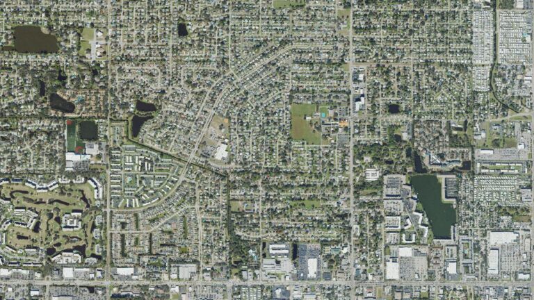 Aerial view of Windsor Park, Bradenton, Florida