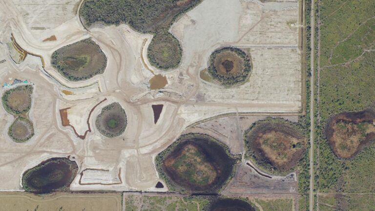 Aerial view of Lakespur at Wellen Park in Venice